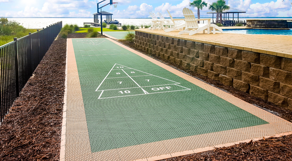 shuffleboard game courts